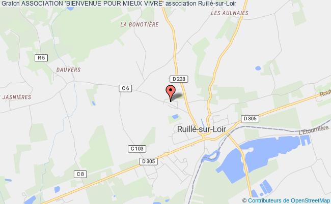 plan association Association 'bienvenue Pour Mieux Vivre' Ruillé-sur-Loir