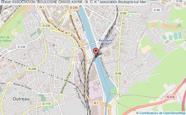 plan association Association "boulogne Canoe Kayak - B. C. K." Boulogne-sur-Mer