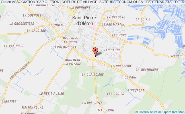 plan association Association 'cap Oleron (coeurs De Village- Acteurs Economiques - Partenariats - Oleron)' Saint-Pierre-d'Oléron