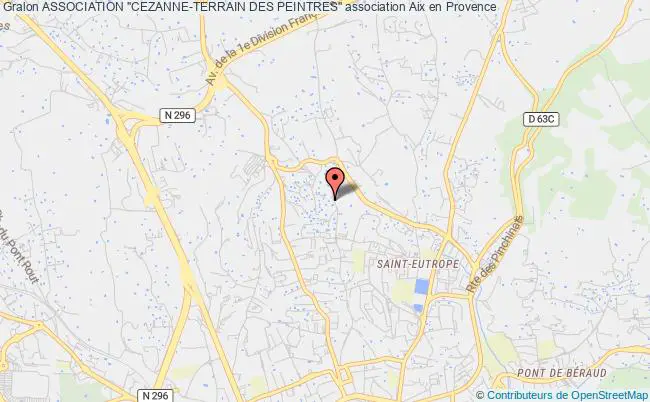 plan association Association "cezanne-terrain Des Peintres" Aix-en-Provence
