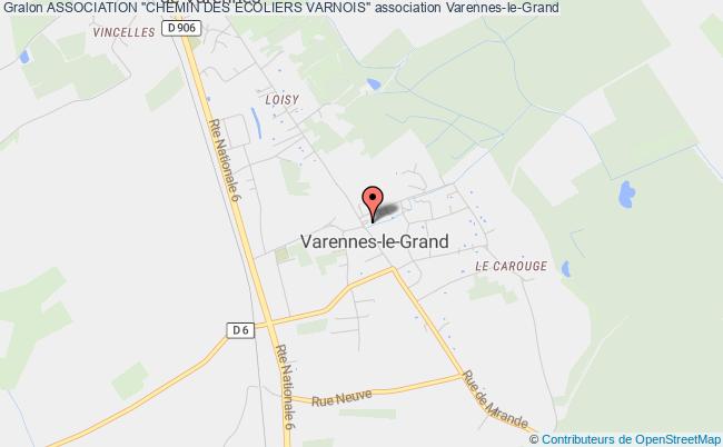 plan association Association "chemin Des Ecoliers Varnois" Varennes-le-Grand