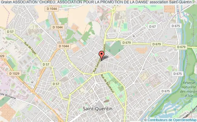plan association Association 'choreo, Association Pour La Promotion De La Danse' Saint-Quentin