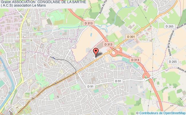 ASSOCIATION  CONGOLAISE DE LA SARTHE 
( A.C.S)