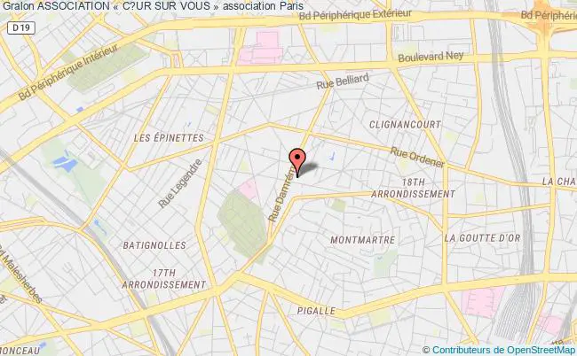 plan association Association « c?ur Sur Vous » Paris