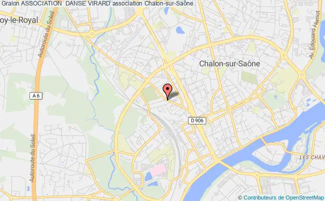 plan association Association  Danse Virard Chalon-sur-Saône