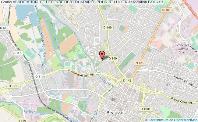 plan association Association  De Defense Des Locataires Pour St Lucien Beauvais