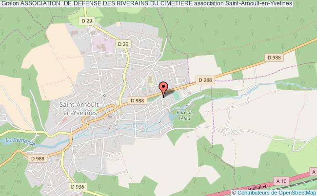 plan association Association  De Defense Des Riverains Du Cimetiere Saint-Arnoult-en-Yvelines