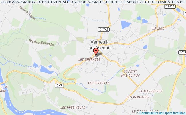 plan association Association  Departementale D'action Sociale Culturelle Sportive Et De Loisirs  Des Personnels Du Ministere De L'agriculture Verneuil-sur-Vienne