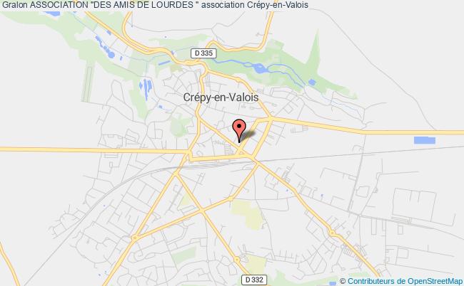 plan association Association "des Amis De Lourdes " Crépy-en-Valois