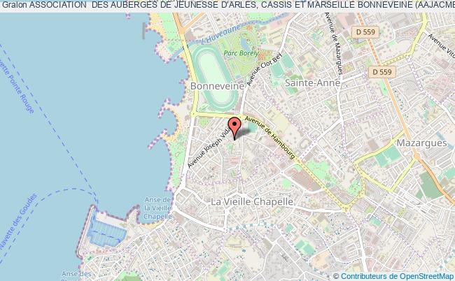 plan association Association  Des Auberges De Jeunesse D'arles, Cassis Et Marseille Bonneveine (aajacmb) Marseille