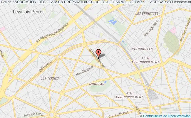 plan association Association  Des Classes Preparatoires Du Lycee Carnot De Paris  -  Acp Carnot Paris