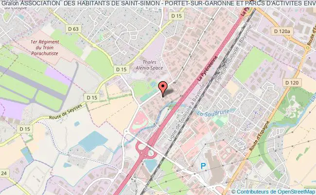 plan association Association  Des Habitants De Saint-simon - Portet-sur-garonne Et Parcs D'activites Environnants Toulouse Cedex