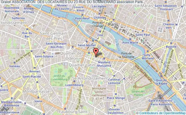 plan association Association  Des Locataires Du 23 Rue Du Sommerard Paris