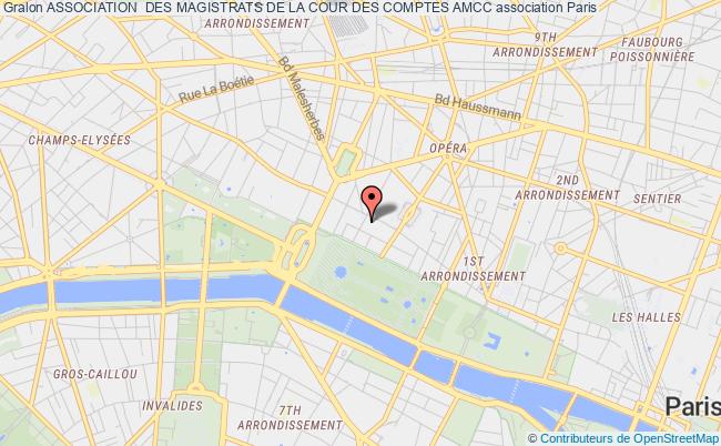 plan association Association  Des Magistrats De La Cour Des Comptes Amcc Paris