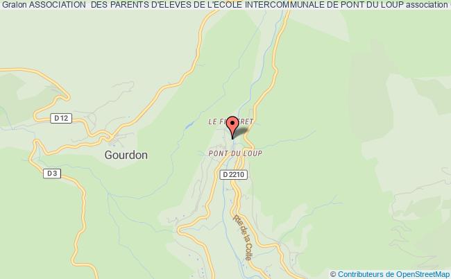 plan association Association  Des Parents D'eleves De L'ecole Intercommunale De Pont Du Loup Gourdon