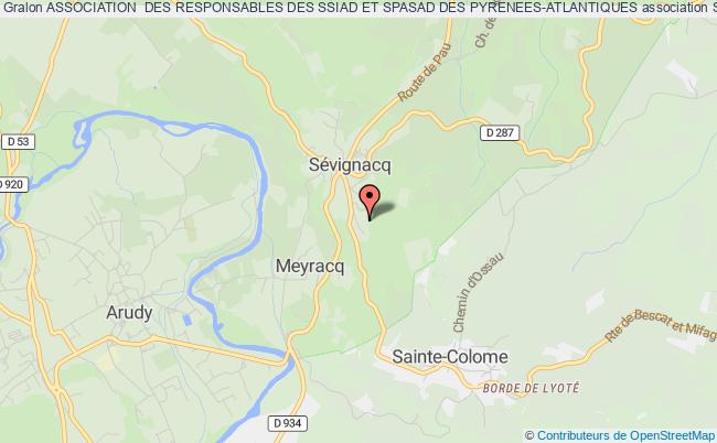 plan association Association  Des Responsables Des Ssiad Et Spasad Des Pyrenees-atlantiques Sévignacq-Meyracq