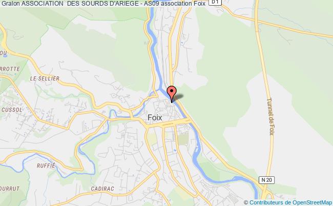 plan association Association  Des Sourds D'ariege - As09 Foix