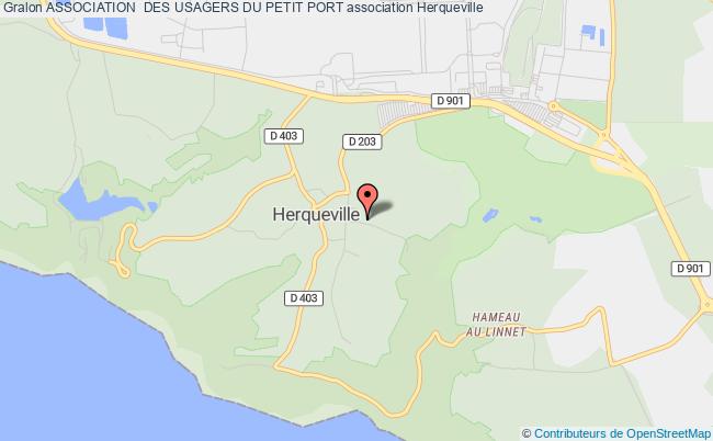 plan association Association  Des Usagers Du Petit Port Herqueville