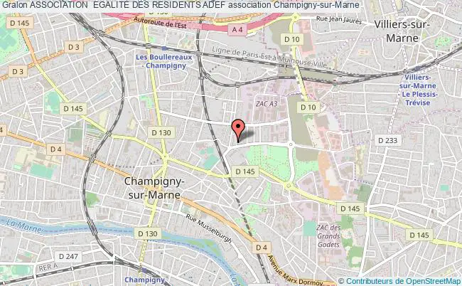 plan association Association  Egalite Des Residents Adef Champigny-sur-Marne