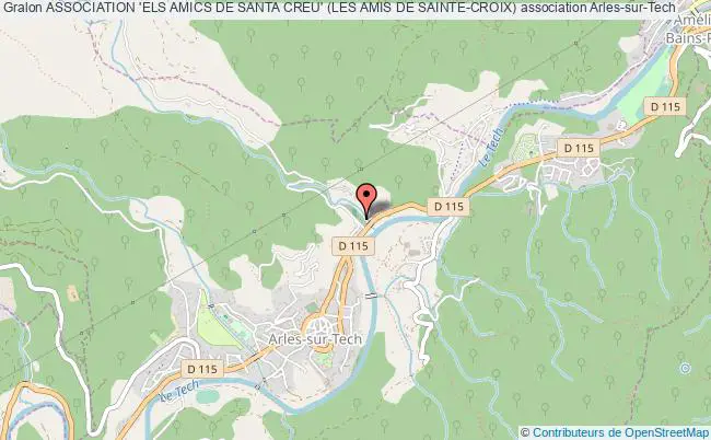 plan association Association 'els Amics De Santa Creu' (les Amis De Sainte-croix) Arles-sur-Tech