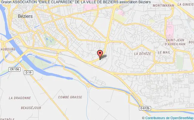 plan association Association "emile Claparede" De La Ville De Beziers Béziers