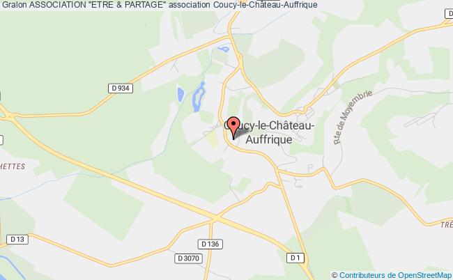 plan association Association "etre & Partage" Coucy-le-Château-Auffrique