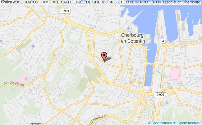 plan association Association  Familiale Catholique De Cherbourg Et Du Nord-cotentin Cherbourg-en-Cotentin