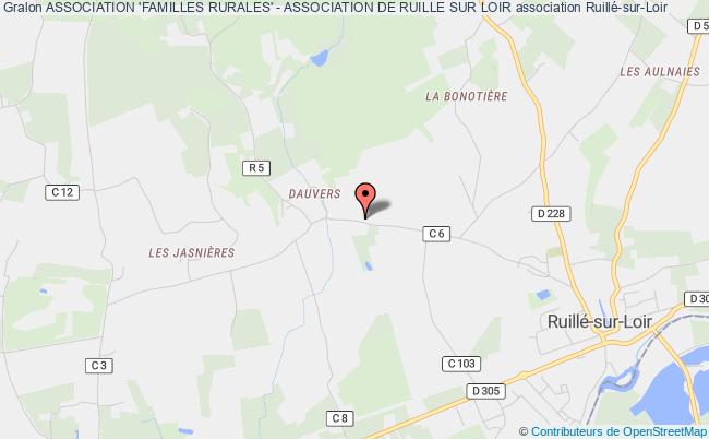 plan association Association 'familles Rurales' - Association De Ruille Sur Loir Ruillé-sur-Loir