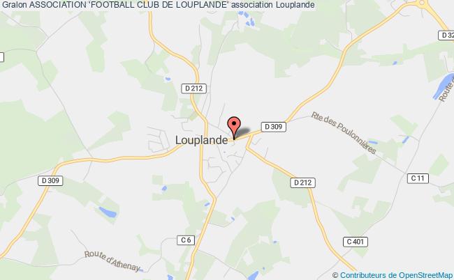 plan association Association 'football Club De Louplande' Louplande