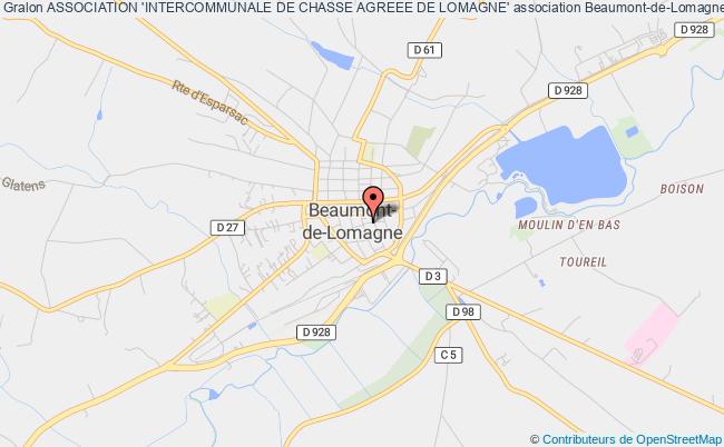 plan association Association 'intercommunale De Chasse Agreee De Lomagne' Beaumont-de-Lomagne