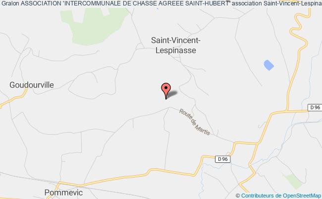 plan association Association 'intercommunale De Chasse Agreee Saint-hubert' Saint-Vincent-Lespinasse