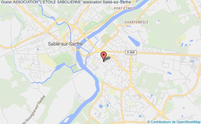 plan association Association 'l'etoile Sabolienne' Sablé-sur-Sarthe