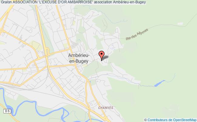 plan association Association 'l'excuse D'or Ambarroise' Ambérieu-en-Bugey