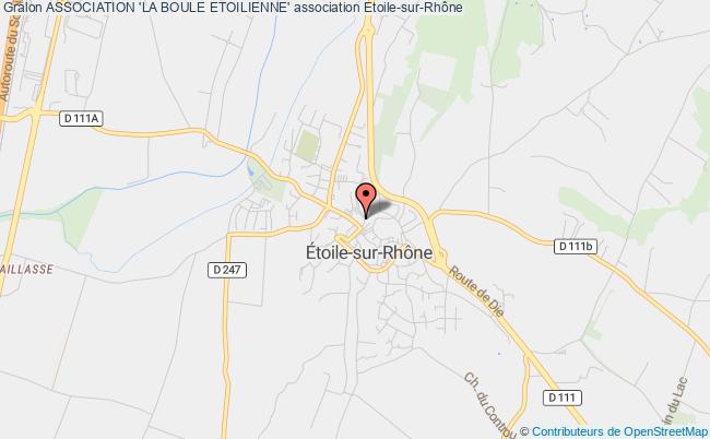 plan association Association 'la Boule Etoilienne' Étoile-sur-Rhône