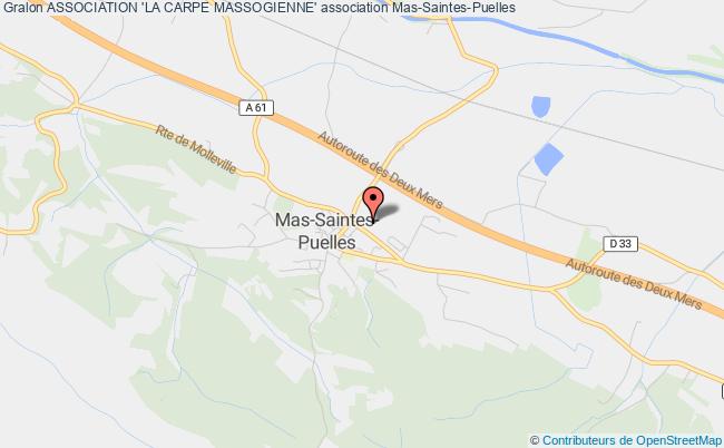 plan association Association 'la Carpe Massogienne' Mas-Saintes-Puelles