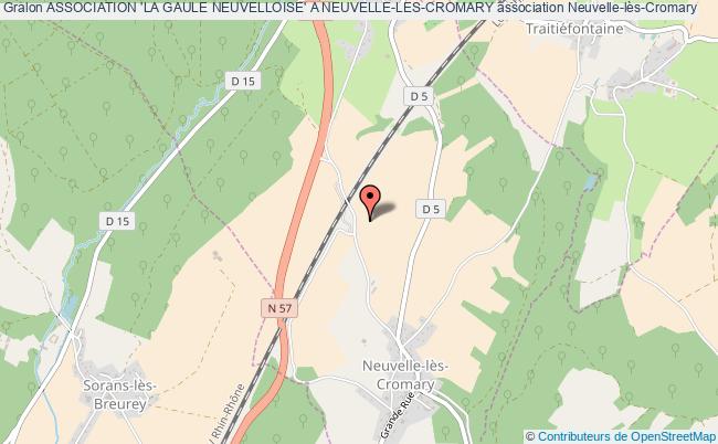 plan association Association 'la Gaule Neuvelloise' A Neuvelle-les-cromary Neuvelle-lès-Cromary
