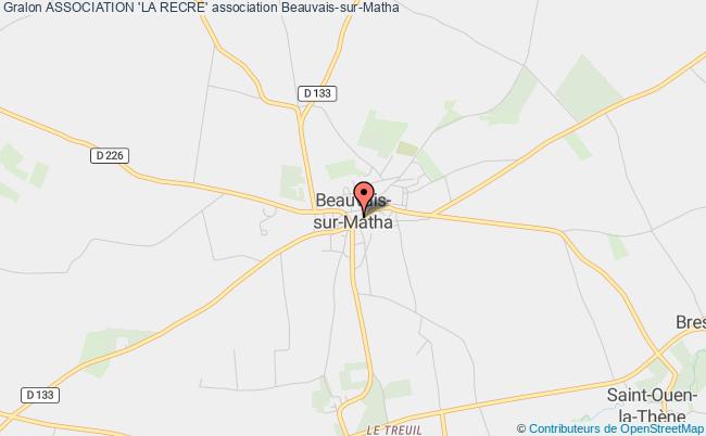 plan association Association 'la Recre' Beauvais-sur-Matha