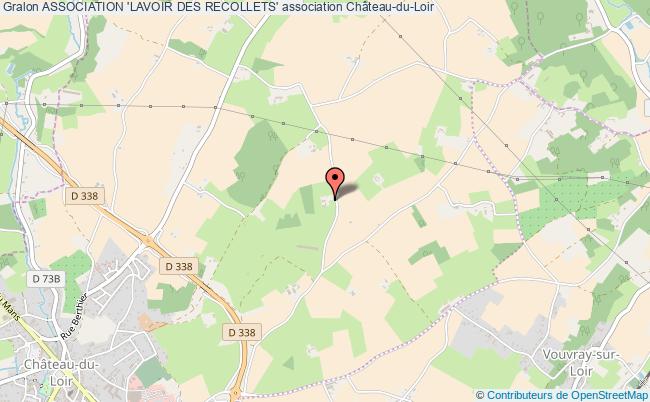 plan association Association 'lavoir Des Recollets' Château-du-Loir