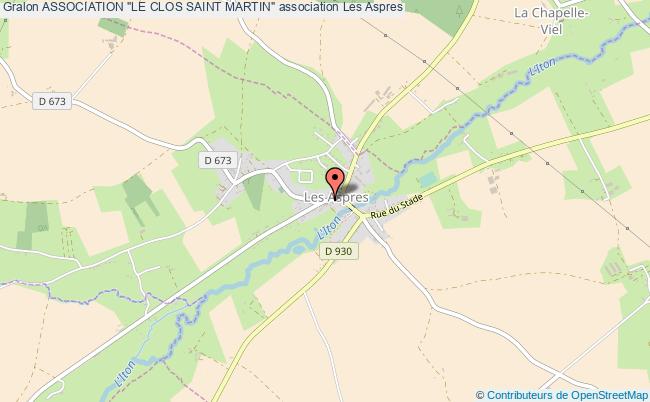 plan association Association "le Clos Saint Martin" Les   Aspres