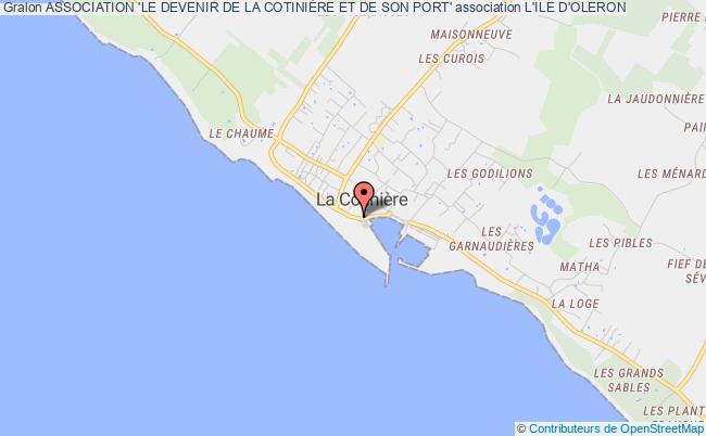 plan association Association 'le Devenir De La CotiniÈre Et De Son Port' Saint-Pierre-d'Oléron