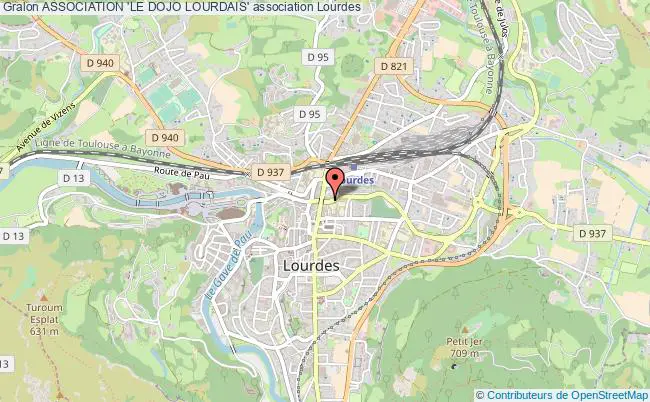plan association Association 'le Dojo Lourdais' Lourdes