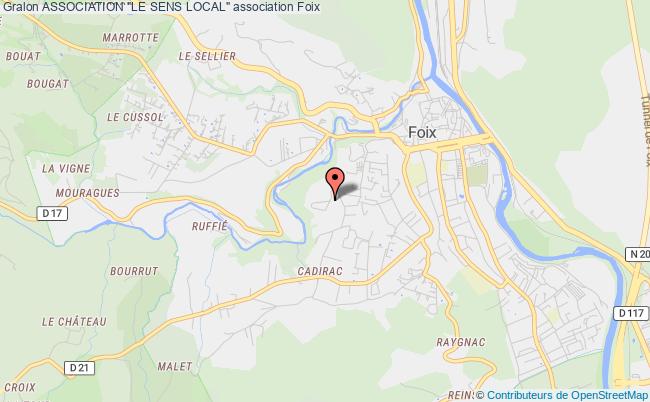 plan association Association "le Sens Local" Foix
