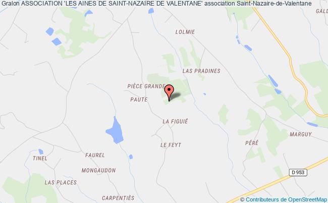 plan association Association 'les Aines De Saint-nazaire De Valentane' Saint-Nazaire-de-Valentane