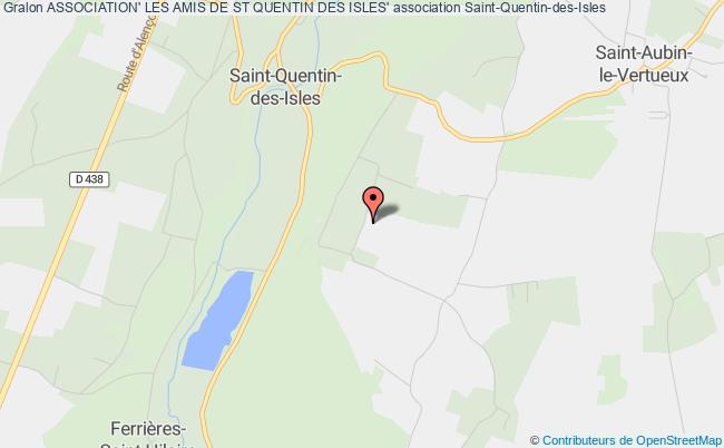 plan association Association' Les Amis De St Quentin Des Isles' Saint-Quentin-des-Isles