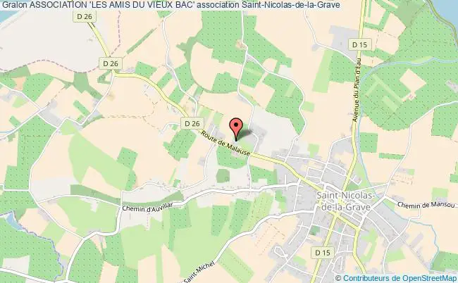plan association Association 'les Amis Du Vieux Bac' Saint-Nicolas-de-la-Grave