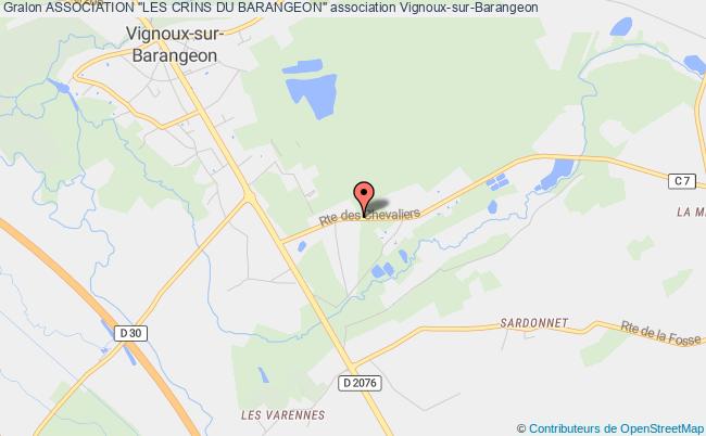 plan association Association "les Crins Du Barangeon" Vignoux-sur-Barangeon