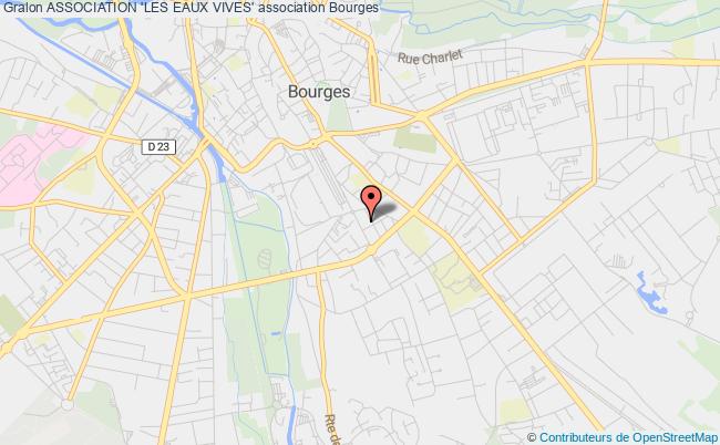 plan association Association 'les Eaux Vives' Bourges
