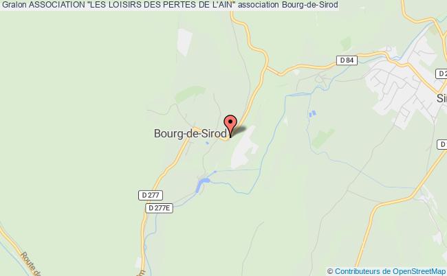 plan association Association "les Loisirs Des Pertes De L'ain" Bourg-de-Sirod