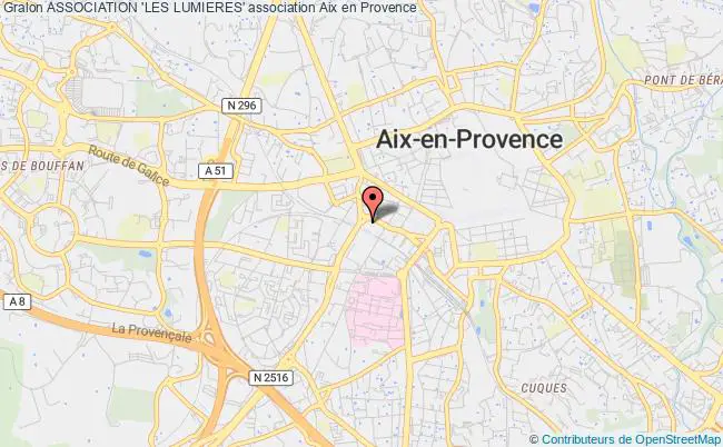 plan association Association 'les Lumieres' Aix-en-Provence