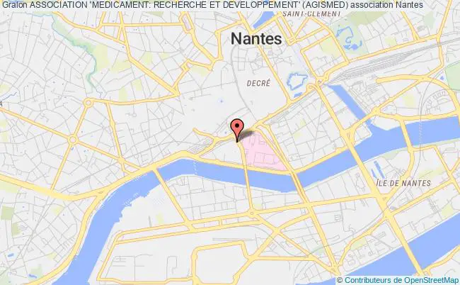 plan association Association 'medicament: Recherche Et Developpement' (agismed) Nantes
